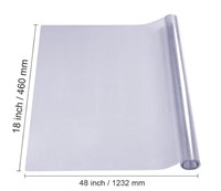 VEVOR Clear Table Cover Protector, 18" x 48"/ 460