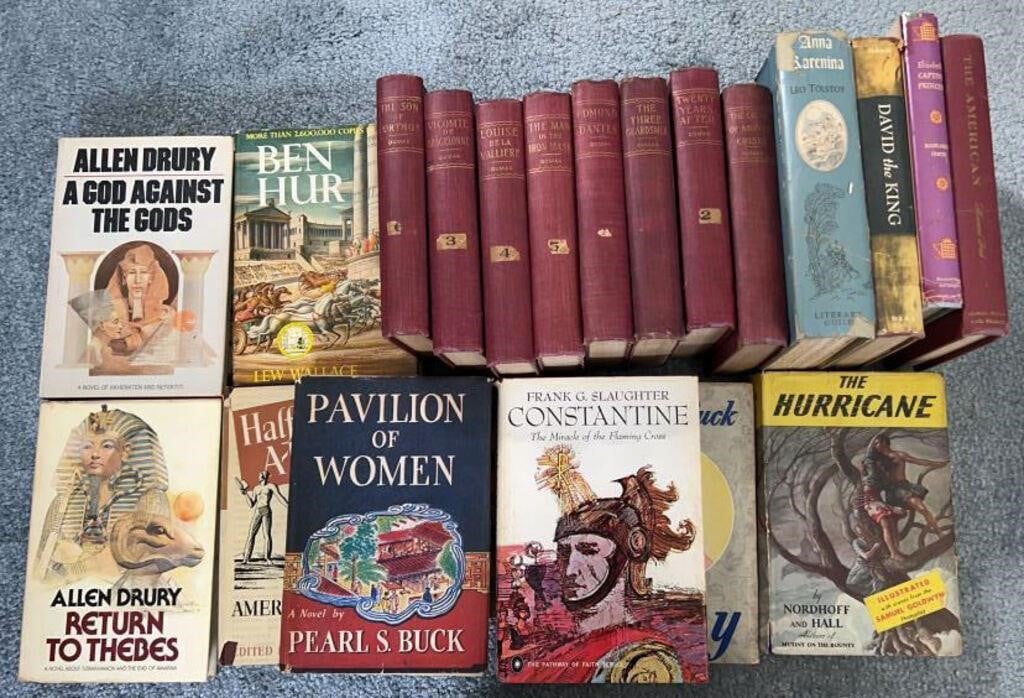 Lot Of Books by Dumas, Nordhoff & More