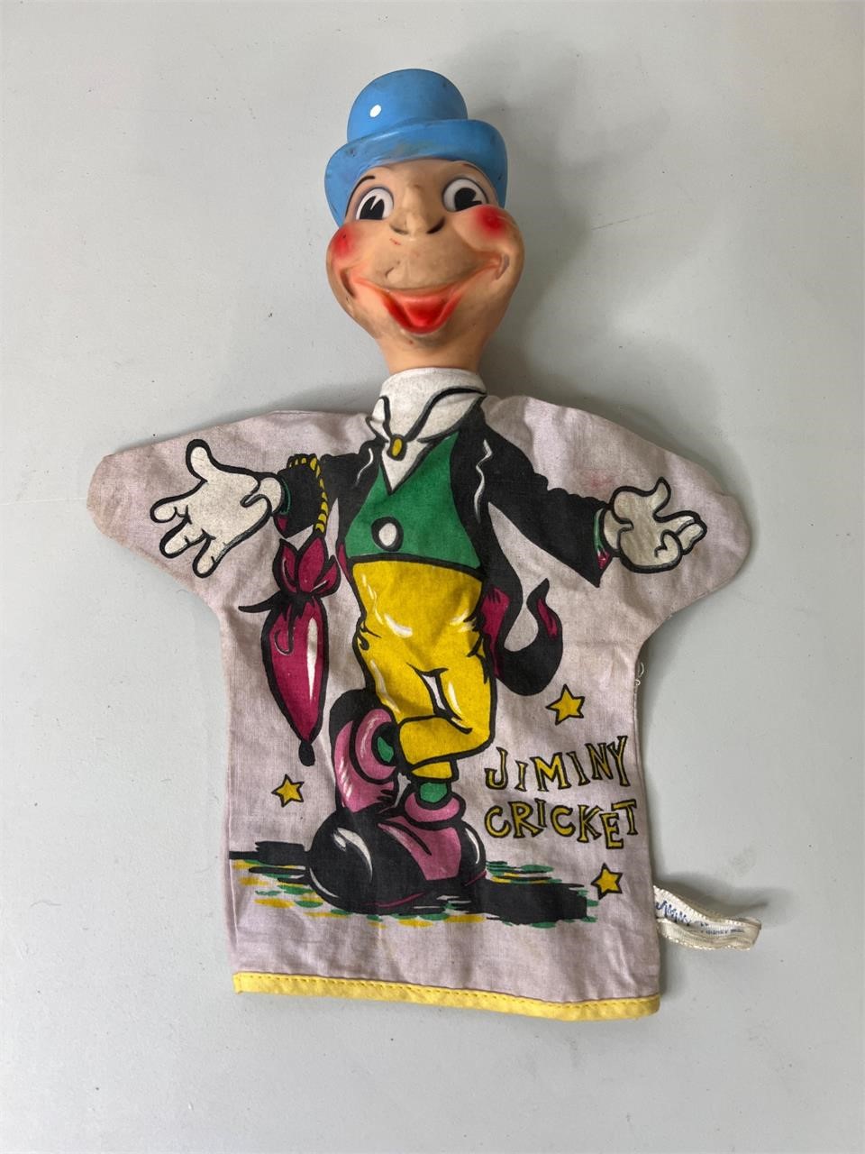Vintage Jiminy Cricket Hand Puppet
