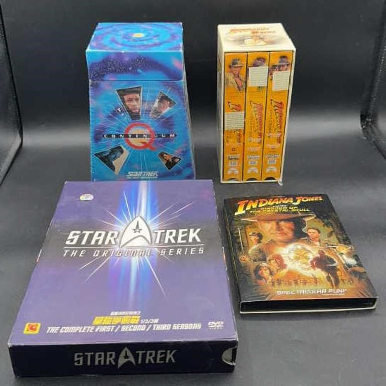 Star Trek & Indiana Jones Unopened VHS/DVD Sets