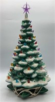 Light Up Ceramic Christmas Tree Untested 15in