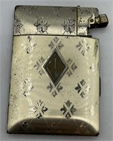 Elgin American Silver Cigarette Case w/ Lighter
