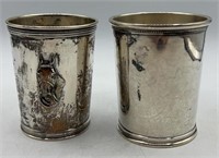 2 Sterling Silver Cups