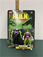 1996 Toybiz Hulk She Hulk Figure New on Card