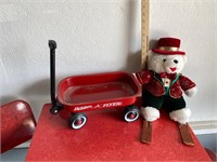 Radio Flyer and Christmas Bear