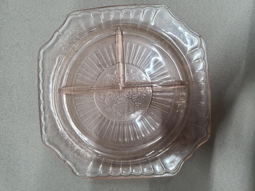 Carnival Glass Divided Plate