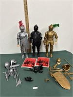 Marx Noble Knights (reissue) Lot with accessories