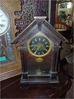 American Mantle Clock and a Gingerbread Clock