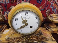 19th Century French Marble Clock Garniture Set