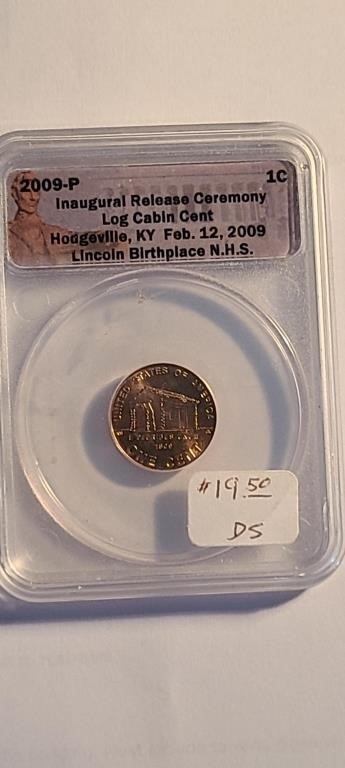 Inagural Release-log Cabin Cent