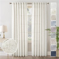 $46 Curtains (2-Pack, 50 x 96 inch, Natural)