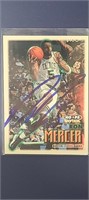 Ron Mercer Autographed Card