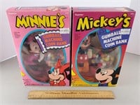 Mickey & Minnie Mouse Gumball Machines