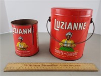 Luzianne Black Americana Coffee Tins
