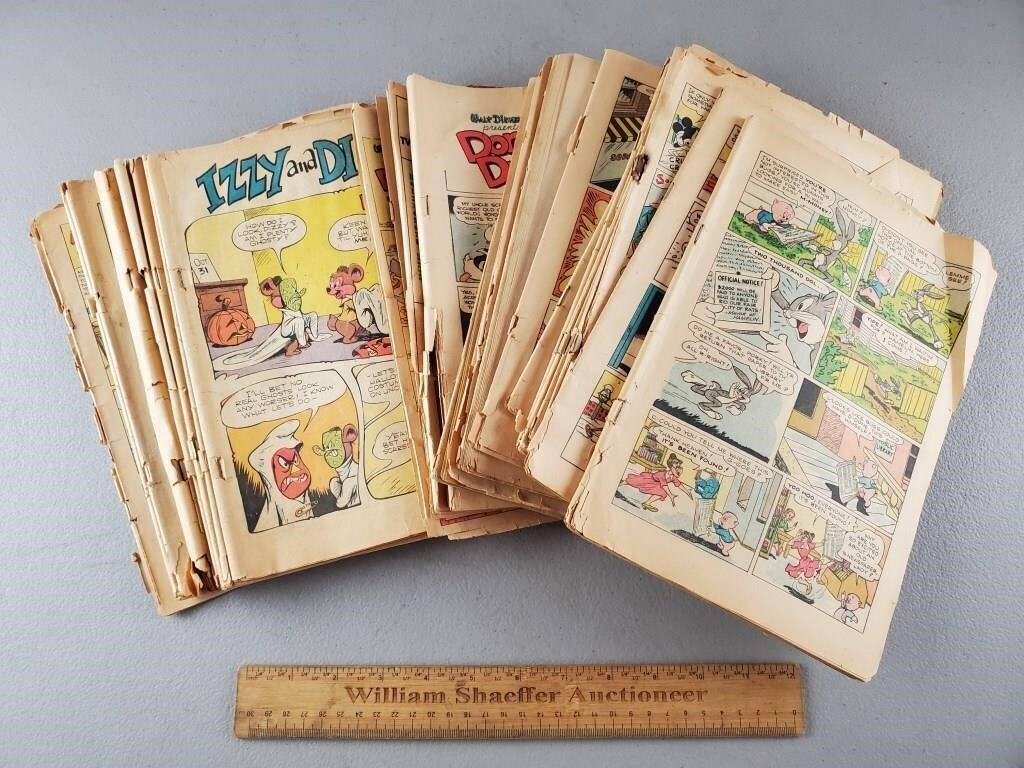 Vintage Comic Books - No Covers Poor Condition