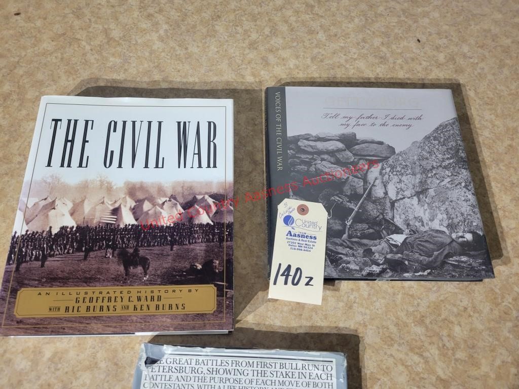 (3) Civil War hardcover books