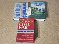 (3) Civil War hardcover books