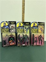 Legends of Batman Figure Lot of 3-1994 & 1995
