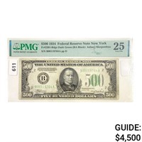 1934 $500 Federal Reserve Note PMG VF 25