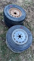CHEVY RIMS WITH VARIOUS TIRES