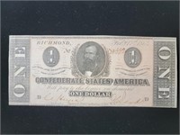 $1 Confederate States of America
