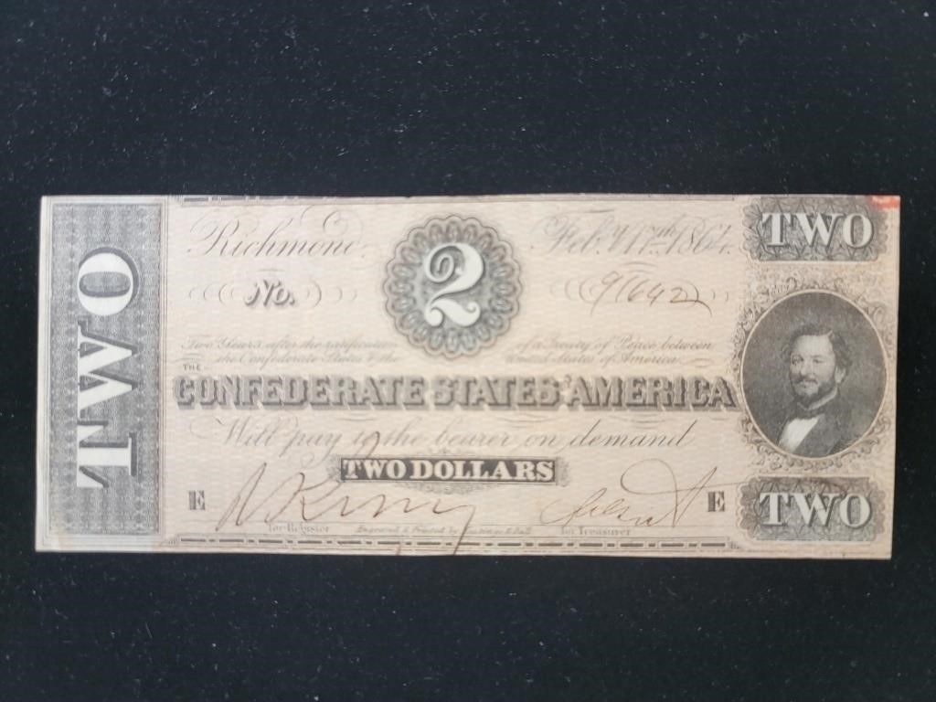$2 Confederate States of America