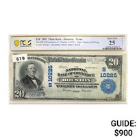 1902 $20 National Note Bank of Houston TX