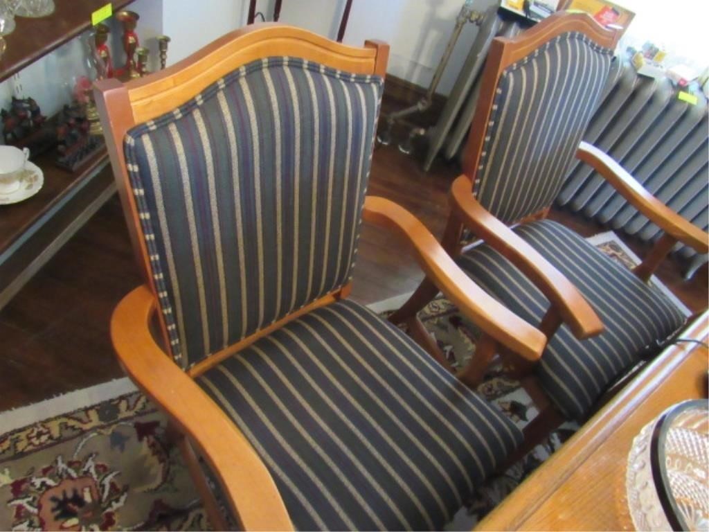 Set of 8 Custom A.C.F. Inc. Arm Chairs