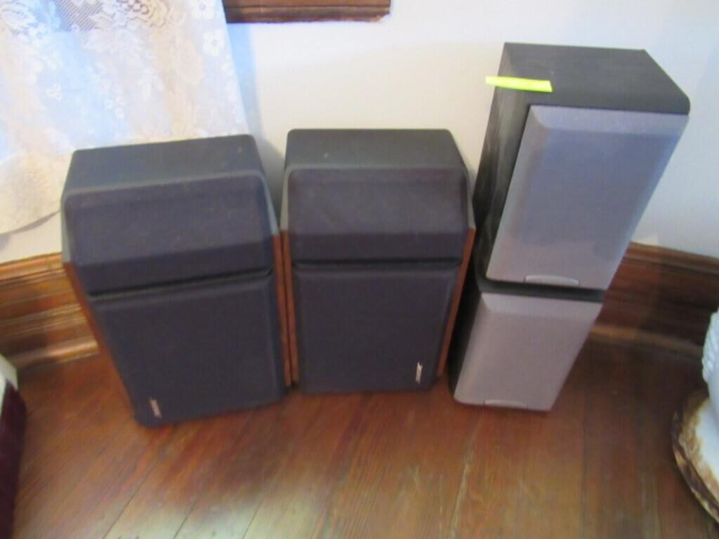 2 Pairs Shelf Speakers: Bose & Sony SS-MB150H