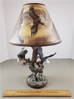 Bradford Exchange Treetop Majestry Eagle Lamp 15"H