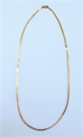 14k Gold Braid Necklace