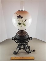 Antique Oil Lamp 27" H
