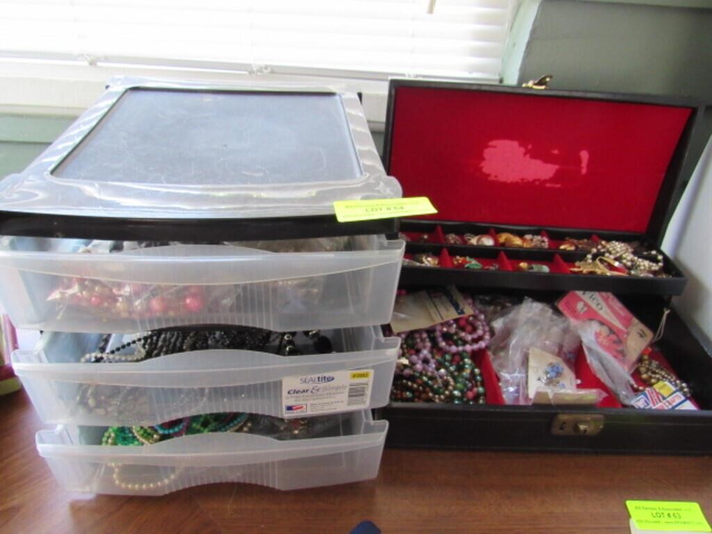 Costume Jewelry Group in 2 Boxes