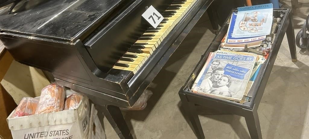 VINTAGE BABY GRAND SOME KEYS ARE STUCK