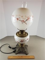 Antique Electrified Oil Lamp 23" H