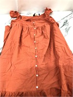 (XL) Orange Women's Dress