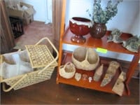 Asst'd. Décor: Baskets, Test Tube Vases, Carved Wo