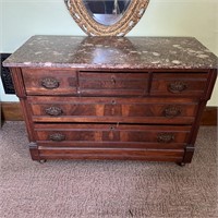 Vintage Marble Top Dresser