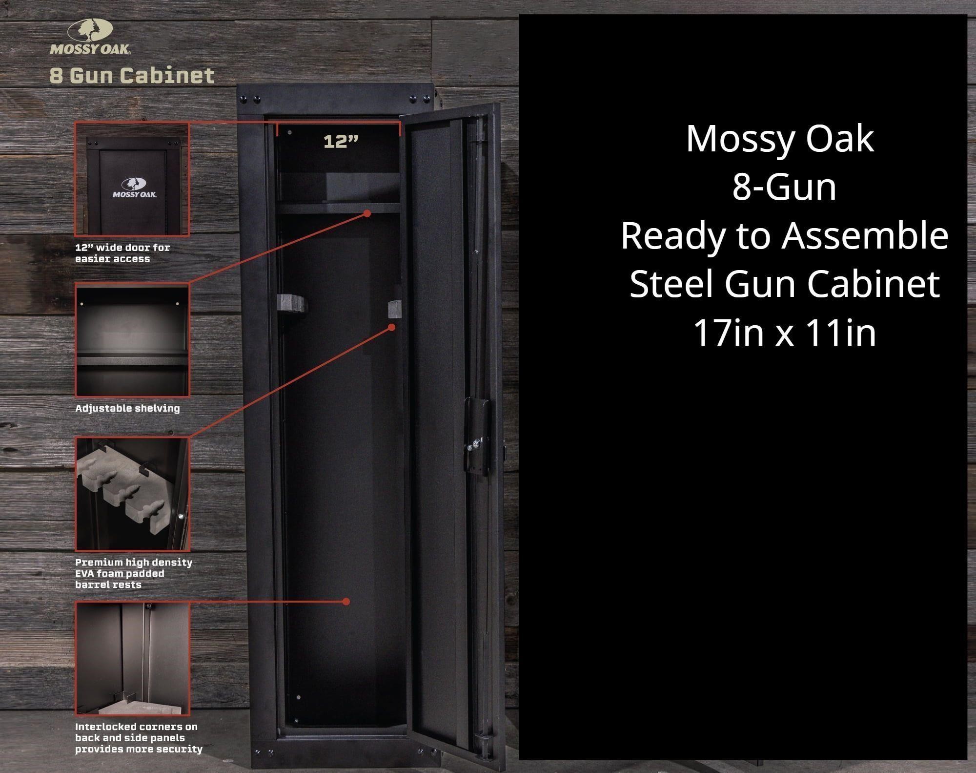 Mossy Oak 8-Gun Steel Gun Security Cabinet