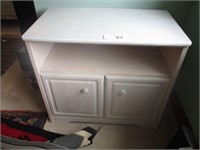 TV or Stereo Cabinet--White in Color