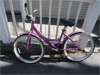 Purple LaJolla Street Cruiser Ladies Bike, Little
