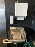 Stainless Hand Sink w/ Towel & Soap Dispensers