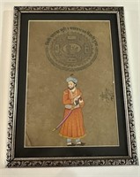 Late 18 th Mughal School miniature shah