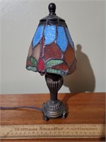 Stained Glass Table Lamp 11" H