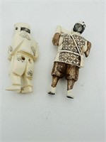 two19 th Chinese Netsuke hard carved ivory