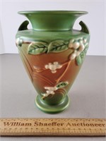 Roseville Pottery Snowberry Vase IV2-8 8" H