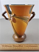 Roseville Pinecone Vase 843-8 Repaired 8 & 1/4"H