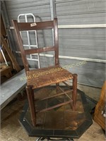 Antique woven bottom chair