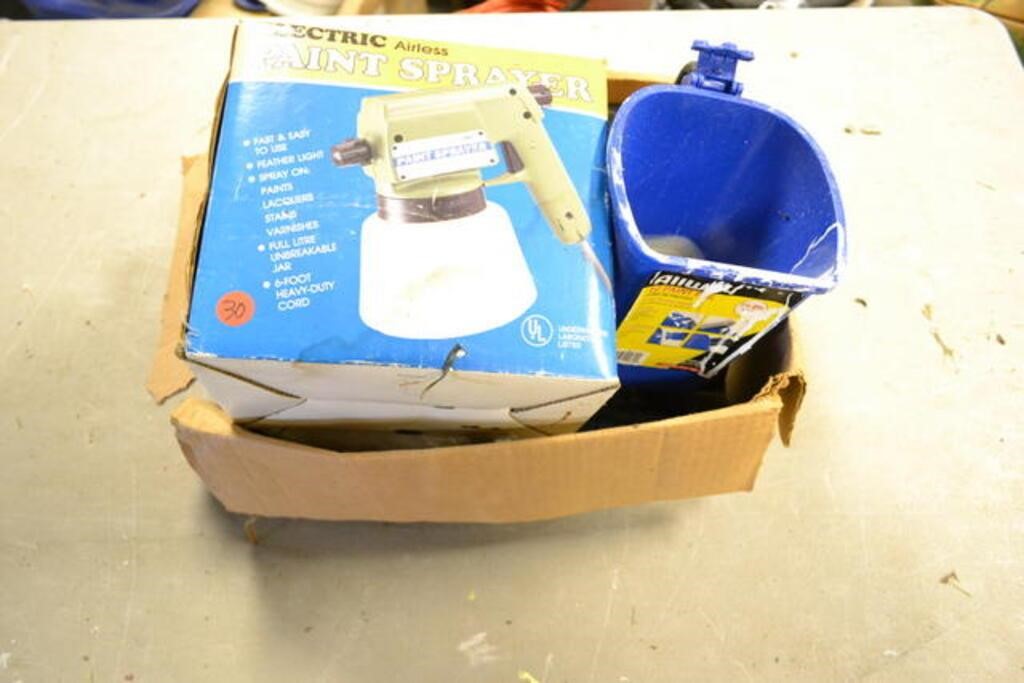 Paint Sprayer and Paint Supplies