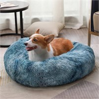 USED $91 (XL) Round Fluffy Dog Bed